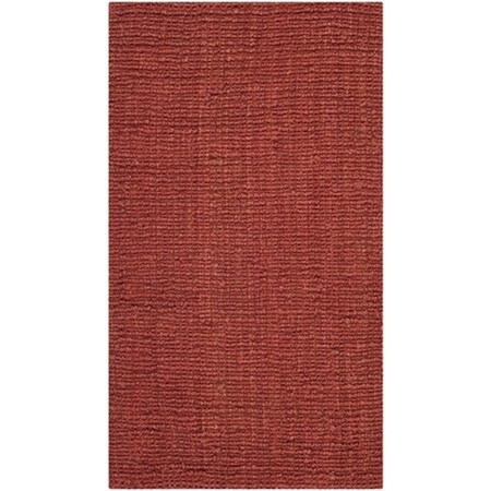 Safavieh 2 ft. 6 in. x 6 ft. Runner Casual Rust Natural Fiber Rug NF447C-26